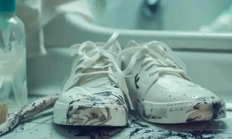 Noda tinta pada sepatu, Sumber: digitaloceanspaces.com